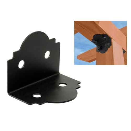 90 PK Simpson Strong-tie 2 X 2 Black Steel Outdoor Accents Angle APA21 for sale online 