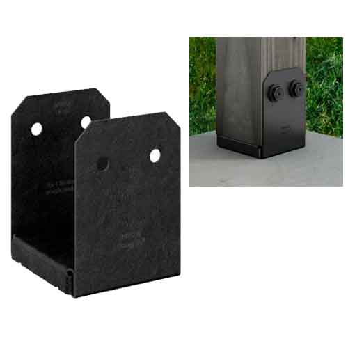 Simpson Strong-Tie APVB66 Avant Post Base 6x6 Outdoor Accent Powder-Coated Black 