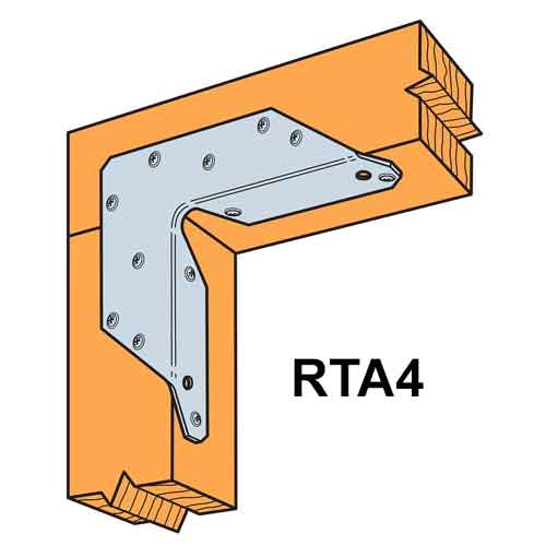 Simpson Strong-Tie RTA4 Rigid Tie - Installed