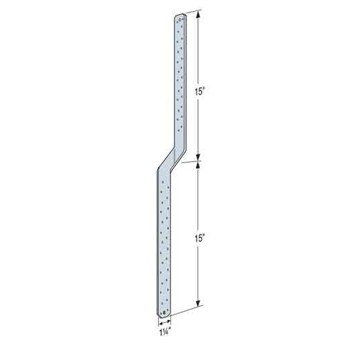 Simpson Strong-Tie HTS30C Twist Strap Dimensions