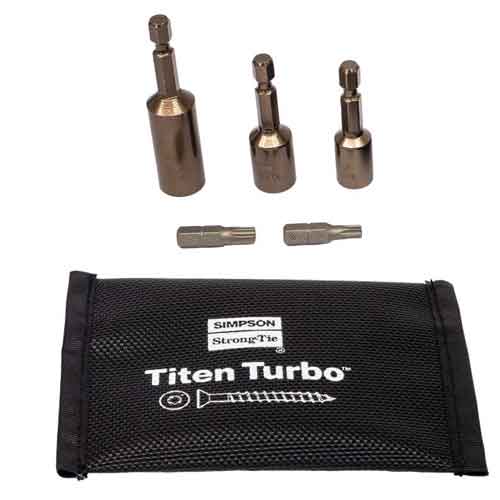 Simpson Strong-Tie Titen Turbo Install Kit with Pouch
