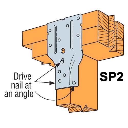 Simpson Strong-Tie SP2Z ZMax® Stud Plate Tie