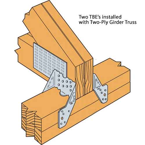 Simpson TBE Truss Bearing Enhancer Double Truss Connection